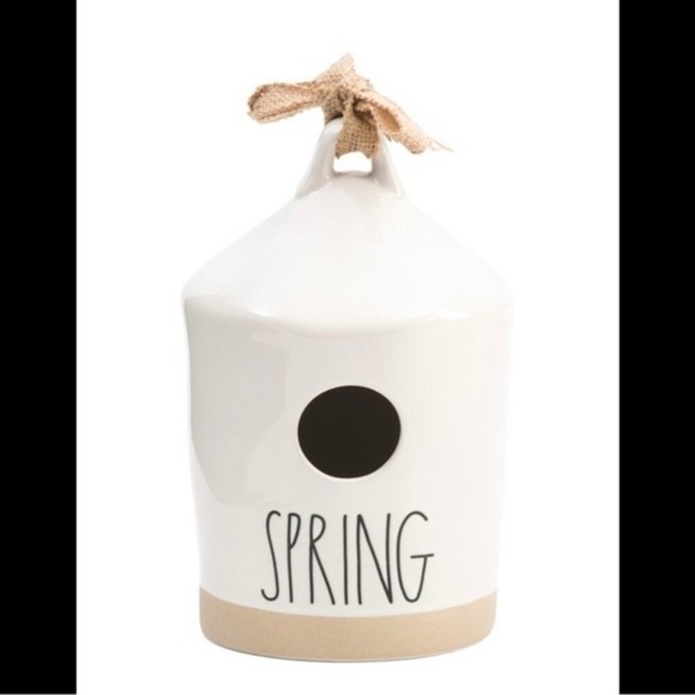 Rae Dunn birdhouse NEW Hanging SPRING BIRD Enthusiast collector rare